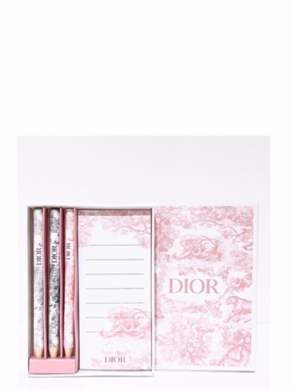 NEW Dior Set De Crayon Pencil Set Notepad
